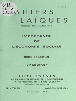 cover image of Importance de l'économie sociale